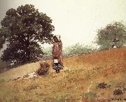 Boys and girls on the hill